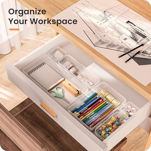 A-LuGei 【Military Grade】 Drawer Organizer for Vanity Bathroom Makeup Desk - Image 3