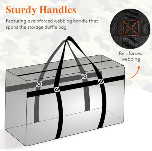 Lifewit 180L Extra Large Storage Duffle Bag for Travel, Camping, 2 Packs - Image 3