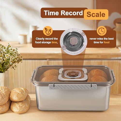 Bread Box for Homemade Bread 304 Stainless Steel, Large Bread Container - Image 6