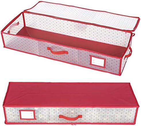 Sattiyrch Plastic Christmas Ornament Storage Box with Trays,Customizable Dividers, Dust-Proof Durable Ornament Organizer Holder,Christmas Storage Containers,Holds 96 x 3 Ornaments - Image 5