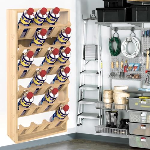 24 Can Spray Paint or Lube Can Holder Aerosol Can Rack 14.2"L x 5"W x30"H - Image 6