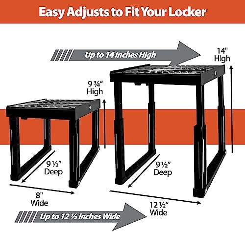 Piffny Locker Organizer Shelf, Magenta - Image 2