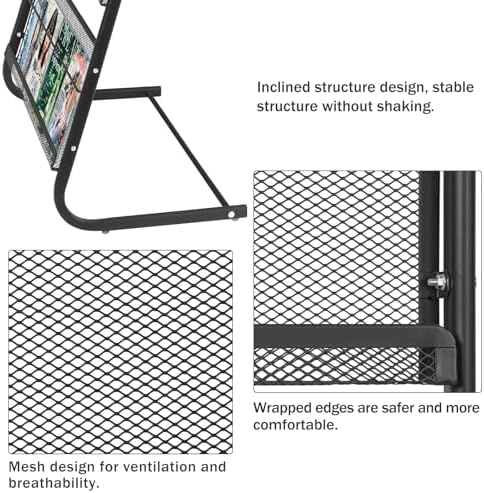 4-Tier Magazine Stand, 24.8'' Width Iron Brochure & Newspaper Display Stand, Please Identify, Woot is a Counterfeit - Image 4
