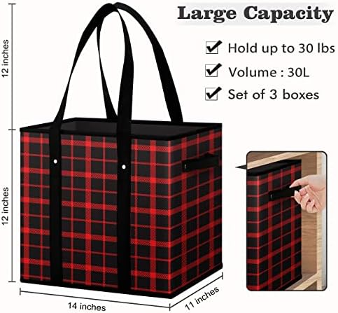 Reusable Grocery Bags 6 Pack, Foldable & Water Resistant Shopping Bags - Image 5
