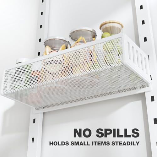 Pantry Door Organizers and Storage, 8-Tier Large Metal Heavy-Duty Frame Over the Door Spice Rack, 2 in 1 Wall-Mounted or Hanging shelf for Kitchen, Bathroom, Laundry Room, Bedroom, Closet &Nursery - Image 3