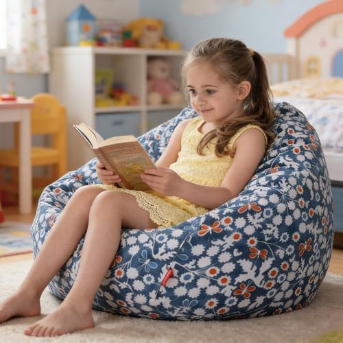 YuppieLife Stuffed Animal Storage Bean Bag Cover, 38" Velvet Toy Organizer by YuppieLife