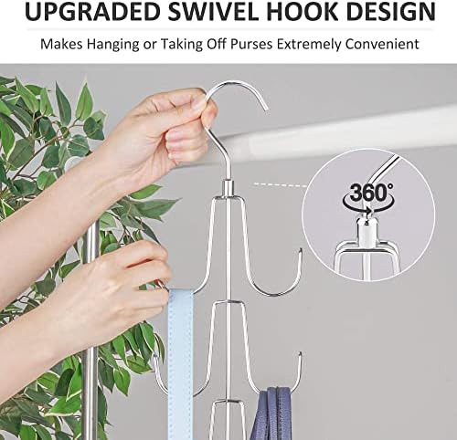 ZEDODIER Purse Hanger, Purse Organizer for Closet, Holds 8 Bags - Image 2