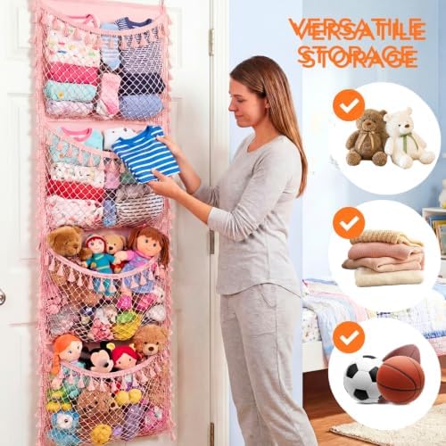 Ofiray-home Cotton Over The Door Stuffed Animal Storage - Image 6