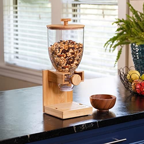 Honey Can Do Bamboo Cereal Dispenser, Natural KCH-09385 Natural, 17.5 oz (Pack of 3) - Image 4