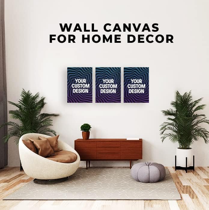 Dreamcontroller Custom Wall Canvas Posters Wall Art Decor (Set of 3) I Personalized Framed Photo To Canvas Print Banner For Bedroom, Livingroom & Office | Made In Usa | Fast Delivery | Hd Print