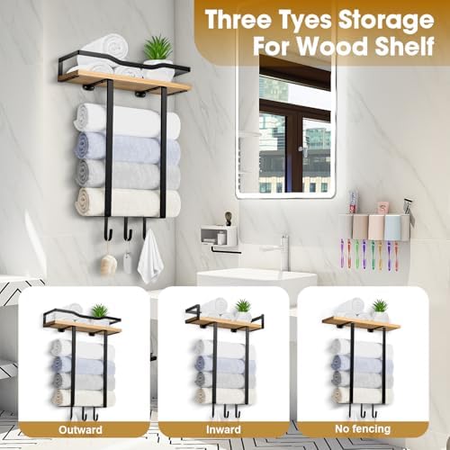 Towel Racks for Bathroom, Wall Mounted Towel Rack for Bathroom - Image 7