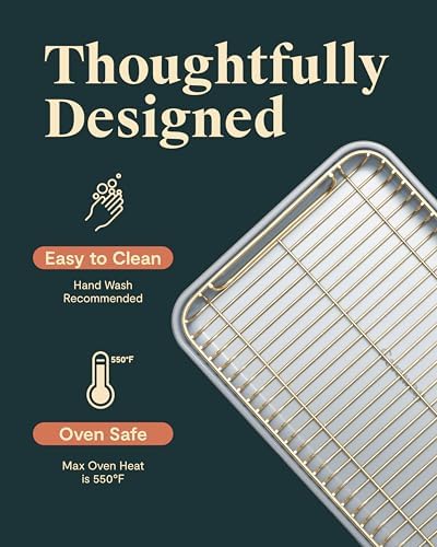 Caraway Non-Stick Ceramic Baking Sheet and Cooling Rack - Image 4