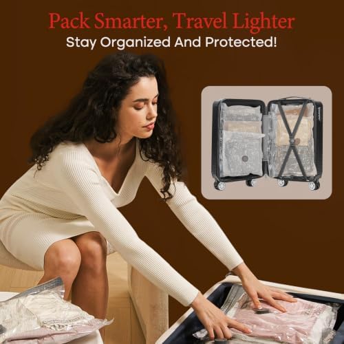 Vacbird Travel Vacuum Bags with Rechargeable Pump, Carry-On Space Saver - Image 5
