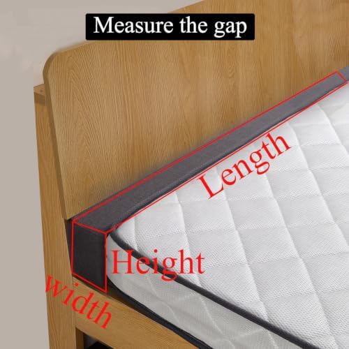 King Bed Gap Filler with Washable&Breathable Cover 79x4x6 Inch - Image 2