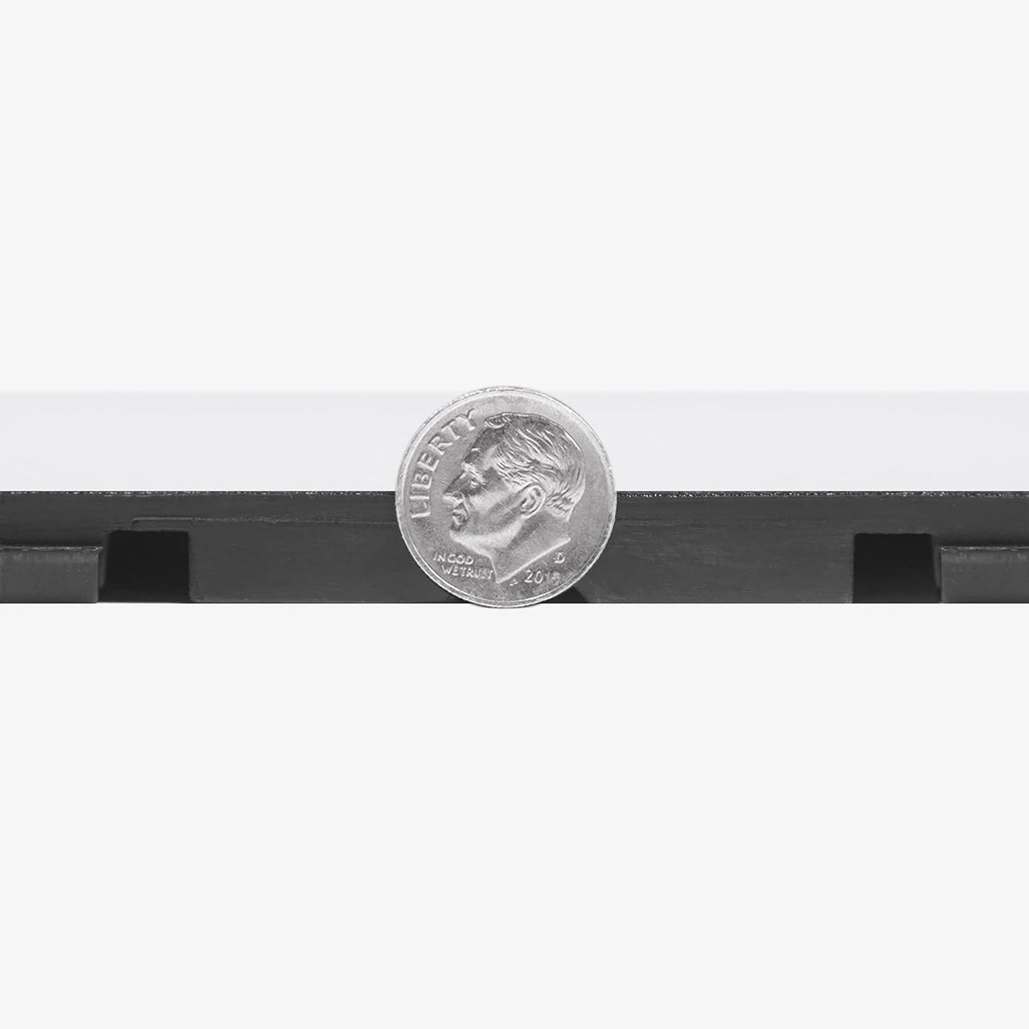 IncStores 3/8" Thick Snap Together Dance Flooring Tiles | 12”x12” Printed Vinyl Dance Floor Tiles for Practice & Performance | White | 52-12" x 12" Tiles