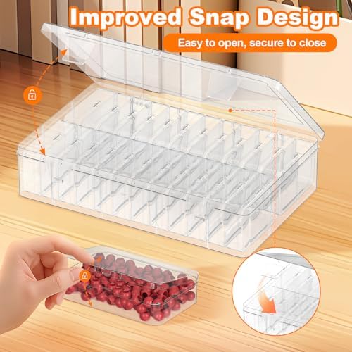 24 Pcs Bead Organizer Box, Clear Plastic Bead Storage Containers - Image 5