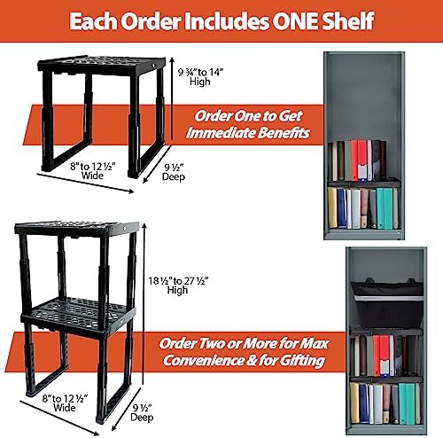 Piffny Locker Organizer Shelf, Magenta - Image 4
