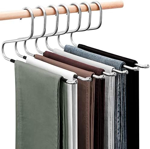 DOIOWN Open Ended Pants Hangers, Stainless Steel Jeans Hangers by DOIOWN