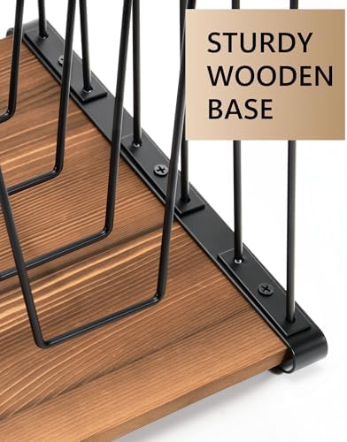 HULISEN 2 Pack Desk File Organizer, 5-Section Desktop File Folder Holder - Image 4