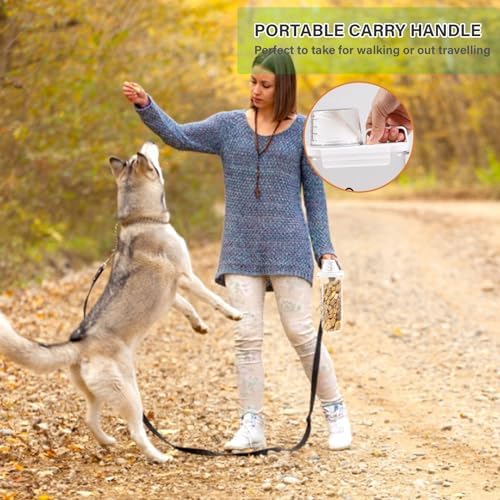 Cat Food Storage Container Small |3lb/2.5 L Clear Plastic Cat Food Treats Container Airtight with Measuring Cup|Portable Pet Food Containers Ideal for Travel| Easy Pour|BPA Free - Image 5