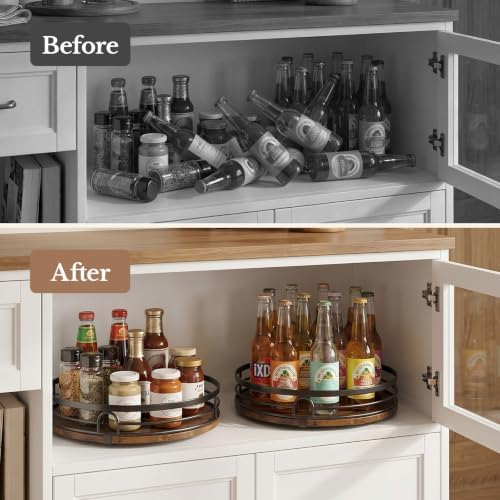 2 Pack 10" 12" Lazy Susan Turntable Organizer for Table Top - Image 5