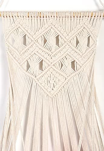 Stuffed Animal Hammock Wall Hanging Net for Stuffed Animal Storage Plush Toy Holder Macrame Toy Display for Boho Kidroom Decor Nursery Organizer (Cream) - Image 4