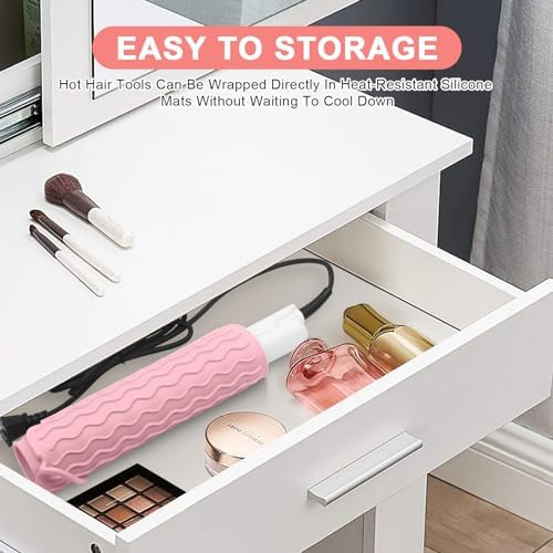 Suafrnut Plus Size Silicone Heat Resistant Mat for Hair Tools(12" x 9") - Image 6