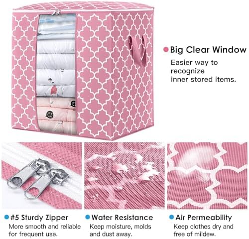 Storage Bags 2 Pack 100L Clothes Organization and Storage Containers - Image 3