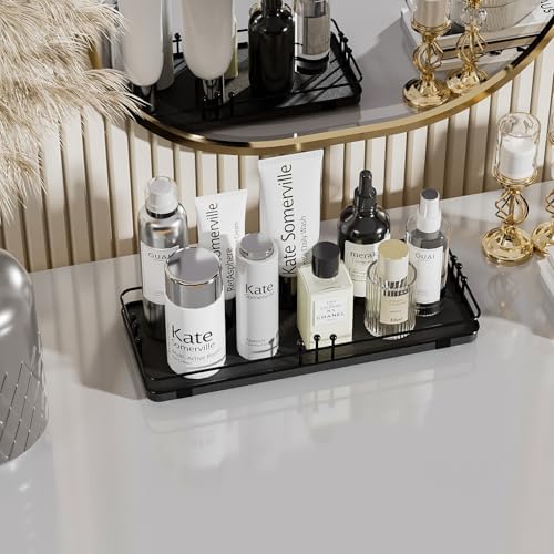 Bathroom Vanity Tray Countertop, Decor, 11.3"x 4.4" Black - Image 3