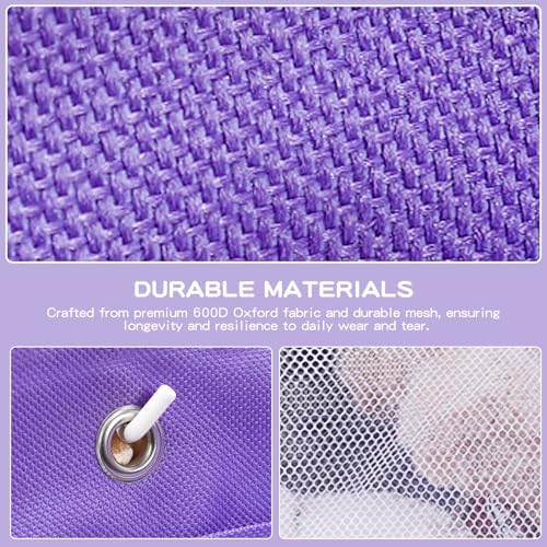 Large Corner Stuffed Animal Storage, Purple Wall Hammock Toy Net, Gift - Image 5