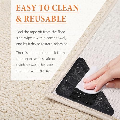 Songrey Rug Corner Grippers for Hardwood Floor 32PCS - Image 4