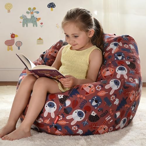 YuppieLife Stuffed Animal Storage Bean Bag Cover, 27" Velvet Toy Organizer by YuppieLife