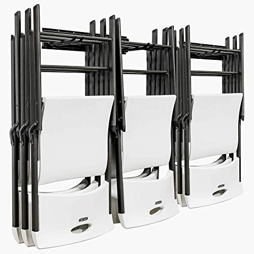 RaxGo Chair Storage Rack, Wall Mounted Folding Chairs Organizer and Hanger System,For Home, Garage, Heavy Duty by RaxGo