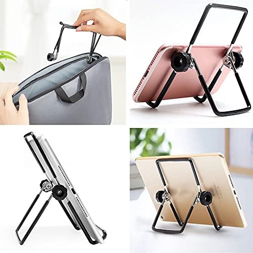 VOVIGGOL Adjustable Tablet Stand Holder, Non-Slip Foldable Holder Cradle Fit for 9-12.9" Tablets, iPad, Samsung and Kindle Fire, Display Stands Picture Frame Stand for Photos (Large Black) - Image 6
