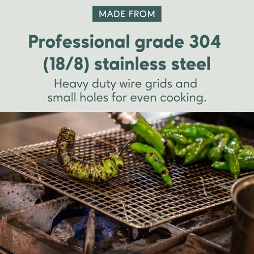 Ultra Cuisine 100% Stainless Steel Cooling and Baking Rack - 8.5 x 12-inch - Image 2