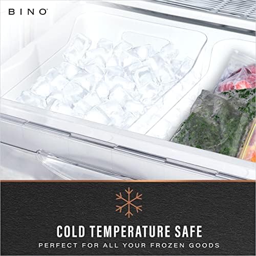BINO | Plastic Storage Bins, Large - 2 Pack, Clear | THE SOHO COLLECTION | Pantry Organizers and Storage Containers | Fridge Organizer Bins | Kitchen Cabinet Organizer | Medicine Cabinet Bin - Image 6