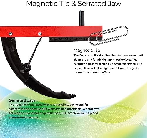 Sammons Preston Reacher, Standard, 26", Grabber Reacher Tool, Lightweight Trash Picker Grabber & Garden Nabber, Aluminum Pick Up Tool & Reaching Claw, Portable Reaching Assist & Dressing Tool, 3 Pack - Image 4