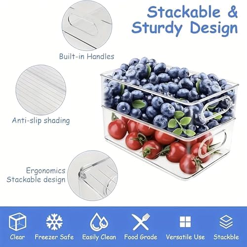 7 Pack Refrigerator Organizer Bins - Image 3
