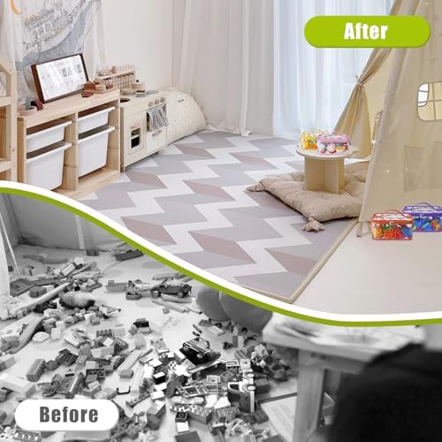 8 Pcs Large Clear Toy Storage Bags with Labels, Handles, Zippers XXL - Image 6