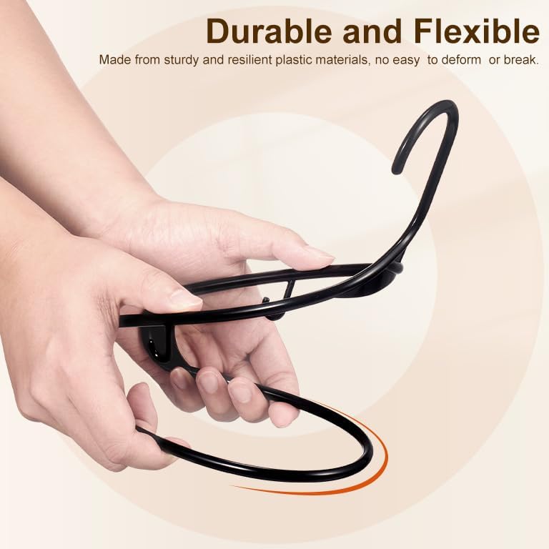 HOUSE DAY Black Plastic Hangers 500 Pack, Slim Space-Saving Clothes Hangers - Image 5
