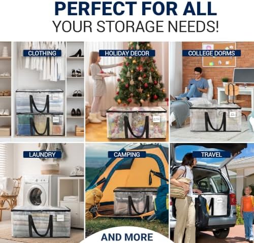 Reli. Moving Bags Heavy Duty (2 Pack) | Clear, Extra Large Totes - Image 6