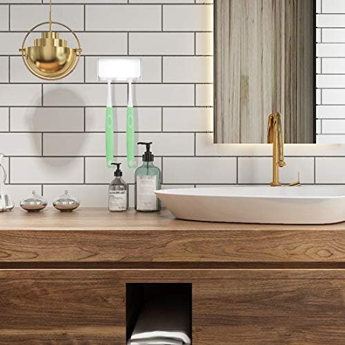 2 Pcs Toothbrush Holder Wall Mounted with Cover for Bathroom, 2 Slots Toothbrush Storage Organizer for Shower, Self Adhesive Toothbrush Hanger Rack for Dorm, Cabinet - Image 5