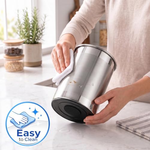 CHEFBEE 360° Rotating Stainless Steel Utensil Holder, Extra Large - Image 5