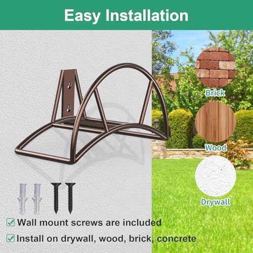 TomCare Garden Hose Holder Wall Mount, 150FT Capacity Water Hose Hanger - Image 4