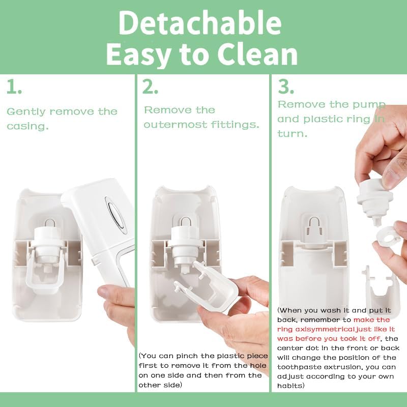 Toothbrush Holder and Toothpaste Dispenser Set - Image 2