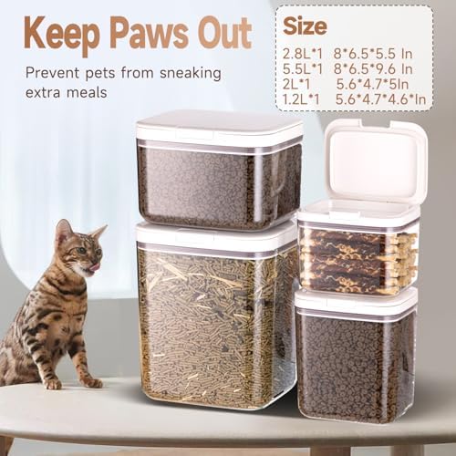 LivLab Mker 25 lb Airtight Dog Food Storage Container with Scoop - Image 2