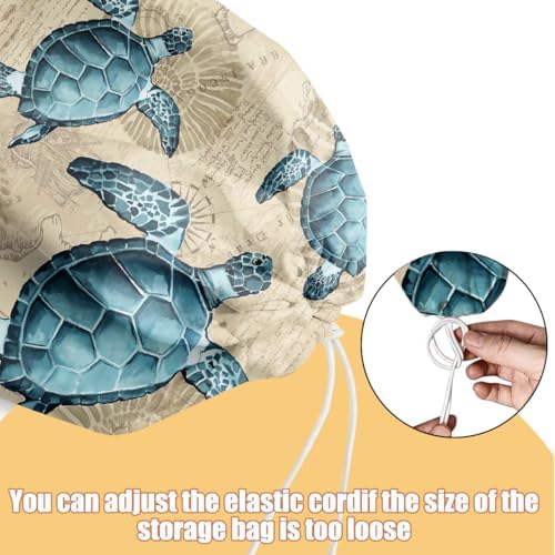 2 Pcs Sea Turtle Plastic Bag Holder, Wall Mount Grocery Bag Holder - Image 4