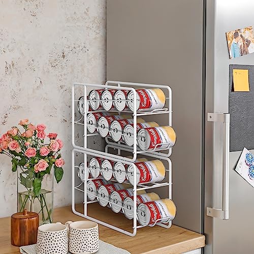 MOOACE 4 Pack Can Organizer for Pantry, Stackable Soda Can Dispenser Rack - Image 2