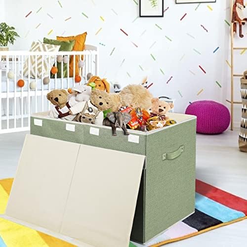 Large Toy Box Chest Storage with Lid, Collapsible Kids Toy Storage Box Bin - Image 2