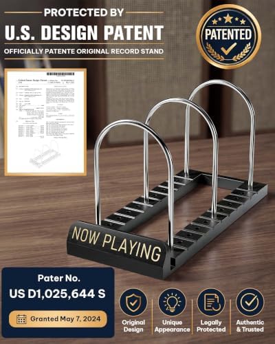 BS-VOG Now Playing Vinyl Record Holder Storage Fits 50 LPs, Gift Package - Image 2